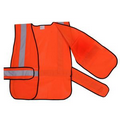 Orange Mesh Side Strap Safety Vest